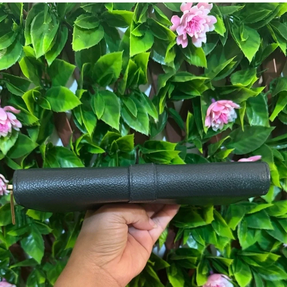 Saint Laurent Green YSL Monogram Leather Wallet - Picture 7 of 10